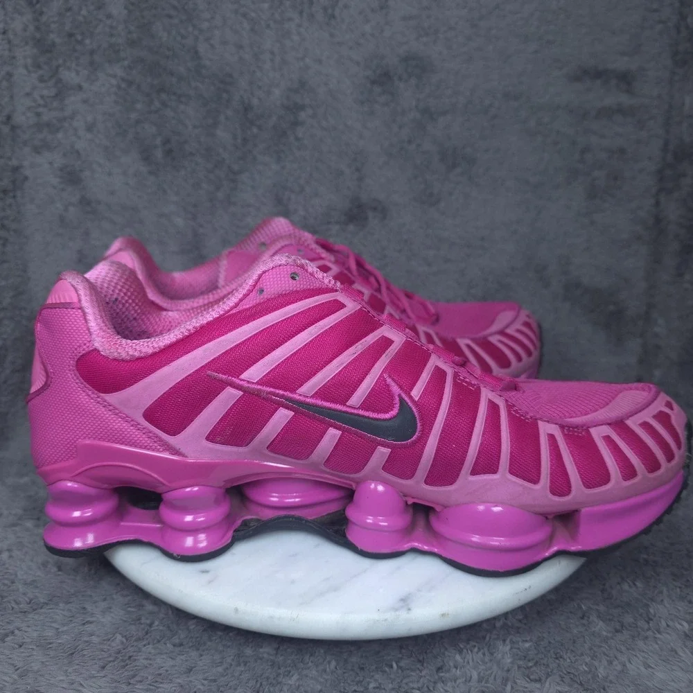 Nike Shox Shoes Mens Size 10.5 Pink Mesh Low Top Running Sneakers IH1338-600